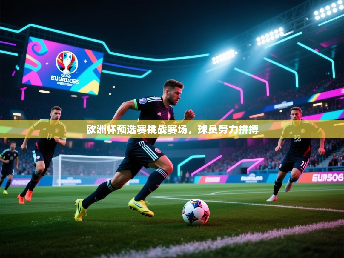 欧洲杯预选赛挑战赛场,球员努力拼搏 第2张